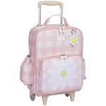 Mochila com rodinhas + Lancheira Térmica Kids Margaridas - Masterbag Kids