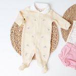 Macacão longo c/ golinha em tricot Passarinhos - Mini & Co.