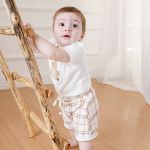 Body curto c/ Short em algodão egípcio Forest - Mini & Co