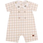 Macacão curto c/ golinha em algodão egípcio Bichinhos Transportes - Mini & Co.