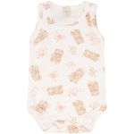Body regata c/ Cobre Fraldas em algodão egípcio Ursas & Flores - Mini & Co.