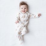 Macacão longo c/ golinha em algodão egípcio Ursas & Flores - Mini & Co.