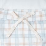 Body curto c/ Short em algodão egípcio Ursinho Vintage Xadrez - Mini & Co