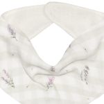 Babador Bandana em atoalhado Lavandas - Mini & Co.