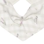 Babador Bandana em atoalhado Lavandas - Mini & Co.