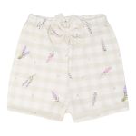 Body curto c/ Short em algodão egípcio Lavandas - Mini & Co.