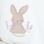 Body curto c/ Short em algodão egípcio Lavandas - Mini & Co.