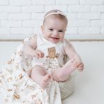 Body regata c/ Short Laço em algodão egípcio Forest - Mini & Co.
