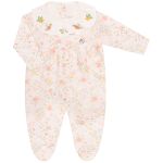 Macacão longo c/ golinha em algodão egípcio Ursas & Flores Rosa - Mini & Co.