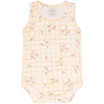 Body regata c/ Cobre Fraldas em algodão egípcio Passarinhos - Mini & Co.