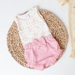 Body regata c/ Cobre Fraldas em algodão egípcio Passarinhos - Mini & Co.