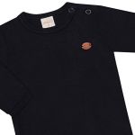 Body longo em algodão egípcio Preto - Mini & Co.