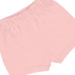 Shorts em algodão egípcio Rosa Antigo - Mini & Co.
