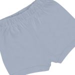 Shorts em algodão egípcio Azul Niagara - Mini & Co.