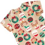 Macacão curto em suedine Natal - Up Baby