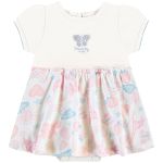 Body Vestido em suedine Jardim Rosa - Up Baby