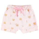 Body curto c/ Short em suedine Ursinha Rosa - Up Baby