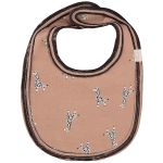Babador em suedine Girafinha Caqui Brush - Up Baby