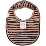 Babador em suedine Girafinha Caqui Brush - Up Baby