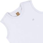 Regata em meia malha Branco - Up Baby
