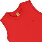 Regata em meia malha Vermelho Alert - Up Baby