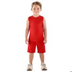 Regata em meia malha Vermelho Alert - Up Baby
