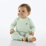 Calça (Mijão) em suedine Verde Pastel - Up Baby