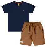 Camiseta c/ Bermuda em meia malha Marinho - Up Baby