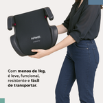 Booster Assento Elevatório Andiamo Cinza 15-36kg Grupos 2 e 3 - Infanti