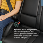 Booster Assento Elevatório Andiamo Cinza 15-36kg Grupos 2 e 3 - Infanti