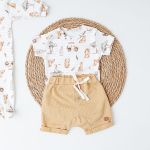 Body curto c/ Short em algodão egípcio Savana - Mini & Co