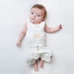 Body regata c/ Short em algodão egípcio Little Farm Listrado - Mini & Co.