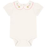 Jardineira c/ Body curto em suedine Estrelinhas - Up Baby