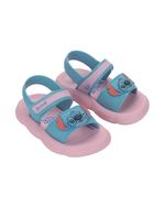 Sandália Stitch Disney Pump Puff Azul e Rosa - Grendene Kids