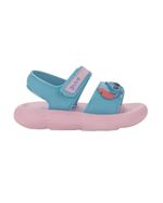 Sandália Stitch Disney Pump Puff Azul e Rosa - Grendene Kids