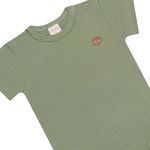 Body curto em algodão egípcio Verde Escuro - Mini & Co.