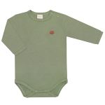 Body longo em algodão egípcio Verde Escuro - Mini & Co.