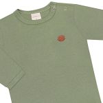 Body longo em algodão egípcio Verde Escuro - Mini & Co.