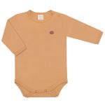 Body longo em algodão egípcio Caramelo - Mini & Co.