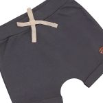 Shorts em algodão egípcio Cinza Racer - Mini & Co.