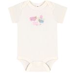 Body curto c/ Calça (Mijão) em suedine Fazendinha - Up Baby