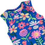 Body regata em suedine Floral - Up Baby