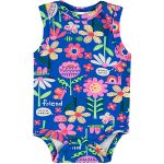 Body regata em suedine Floral - Up Baby