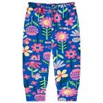 Body curto c/ Calça (Mijão) em suedine Floral - Up Baby