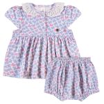 Vestido com Calcinha em suedine Patinha Lilás - Up Baby