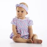 Vestido com Calcinha em suedine Patinha Lilás - Up Baby