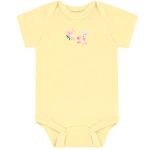 Body curto c/ Short em suedine Floral - Up Baby