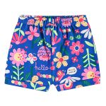 Body curto c/ Short em suedine Floral - Up Baby
