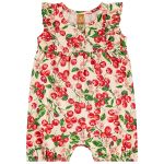 Macacão curto em cotton Cerejinhas - Up Baby