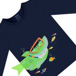Conjunto de banho Tubarão: Camiseta Surfista + Sunga - Up Baby